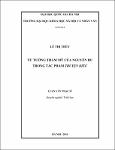 Tư tưởng thẩm mỹ của Nguyễn Du trong tác phẩm Truyện Kiều / Lê, Thị Thùy; Nguyễn, Thu Nghĩa