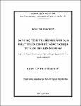 Đảng bộ tỉnh Thái Bình lãnh đạo phát triển kinh tế nông nghiệp từ năm 1954 đến năm 1965 / Đồng, Thị Ngọc Hiền; Nguyễn, Thị Mai Hoa