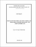 Đào tạo nguồn nhân lực chất lượng cao trong bối cảnh hội nhập quốc tế ở Việt Nam hiện nay / Ngô, Thị Quý; Nguyễn, Thị Thanh Huyền