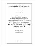 Đạo đức Hồ Chí Minh về tình yêu thương con người, sống có tình nghĩa và vận dụng vào giáo dục đạo đức cho sinh viên trường Cao đẳng kinh tế - kỹ thuật Vĩnh Phúc hiện nay / Nguyễn, Thị Tâm; Phạm, Ngọc Anh