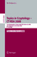 Topics in Cryptology - CT-RSA 2008 / Malkin, Tal