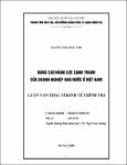 Nâng cao năng lực cạnh tranh của doanh nghiệp nhà nước ở Việt Nam / Nguyễn, Thị Ngọc Anh; Ngô, Văn Lương