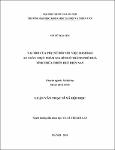 Vai trò của phụ nữ đối với việc đảm bảo an toàn thực phẩm gia đình ở Thành phố Huế, tỉnh Thừa Thiên Huế hiện nay / Võ, Nữ Hải Yến; Lê, Thị Kim Lan